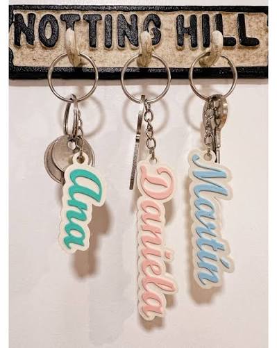 Llaveros y colgantes 3d